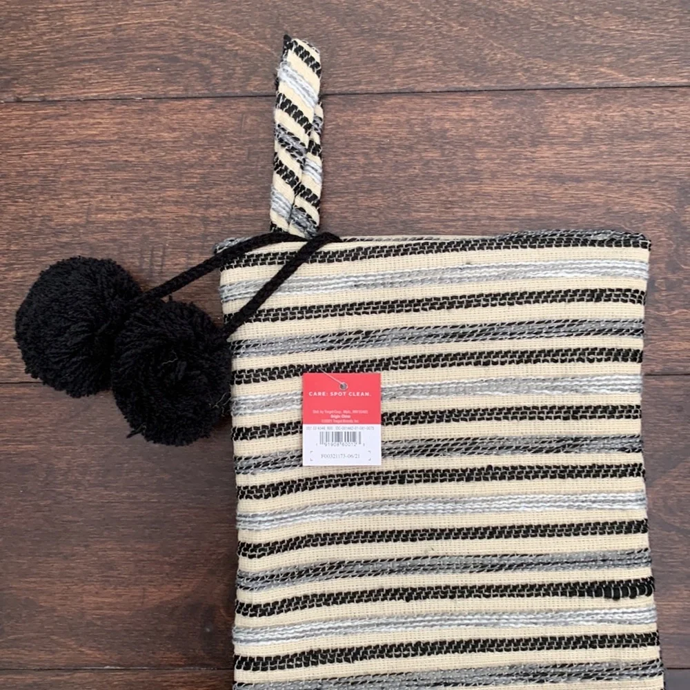 NWT TARGET Striped Pom Pom Stocking
